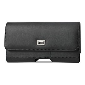 Horizontal Executive Leather Case with Extra Card Slot, Magnetic Closure with Belt Clip and Belt Loops Compatible with BlackView BV7100
