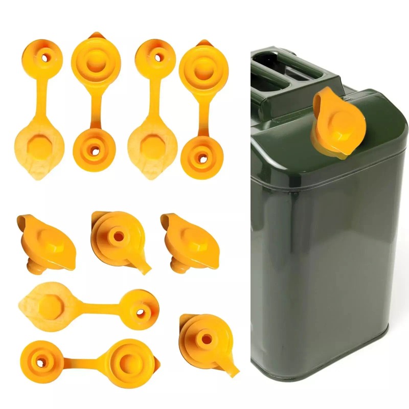 Unbranded 5Pcs Yellow Fuel Gas Can Jug Vent Cap Blitz