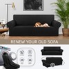 KEKUOU Stretch Sofa Cover Slipcover ，Couch Covers for 3 Cushion