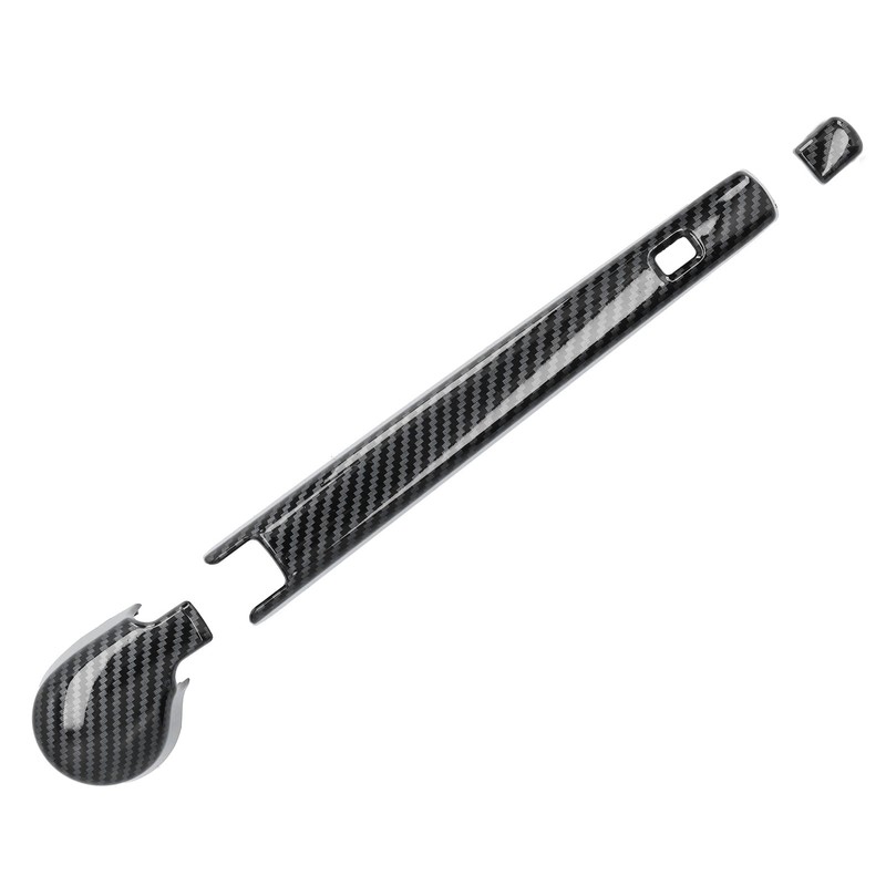 Rear Windshield Wiper Arm Cover Trim Carbon Fiber Style Decoration
