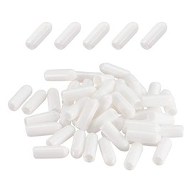 DMiotech 100 Pack 1/8" ID White Screw Thread Protectors Rubber End Caps Bolt Covers for Screw Bolt Furniture Pipe