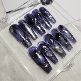 [Handmade nail tip] starlight - square / [수제네일팁] starlight - 스퀘어