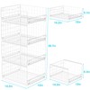 Hongtamoya 4-Tier Stackable Closet Organizers and Storage Shelves, Sliding Storage