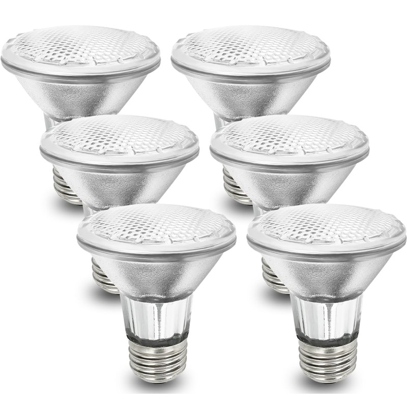 BOGAO Par20 Bulbs, 6 Pcs 120V 50W Par20 Light Bulbs,