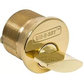 Em-D-Kay 1" Mortise Thumb Turn Cylinder Brass Adams Rite Cam