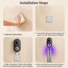 Wall-Mounted Toothbrush Holder with 2 Slots - No Drill Inductance