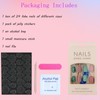 Short Press on Nails Square Solid Color Fake Nails with