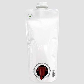 750mL To-Go Pouch (2 pack) - Easy to Fill, Carry & Pour your Favorite Beverages or Condiments Anywhere you Go! Great for Restaurant Take Out!!