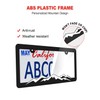 ZXFOOG Mountain License Plate Frames- Plastic Black Car Tag Holder