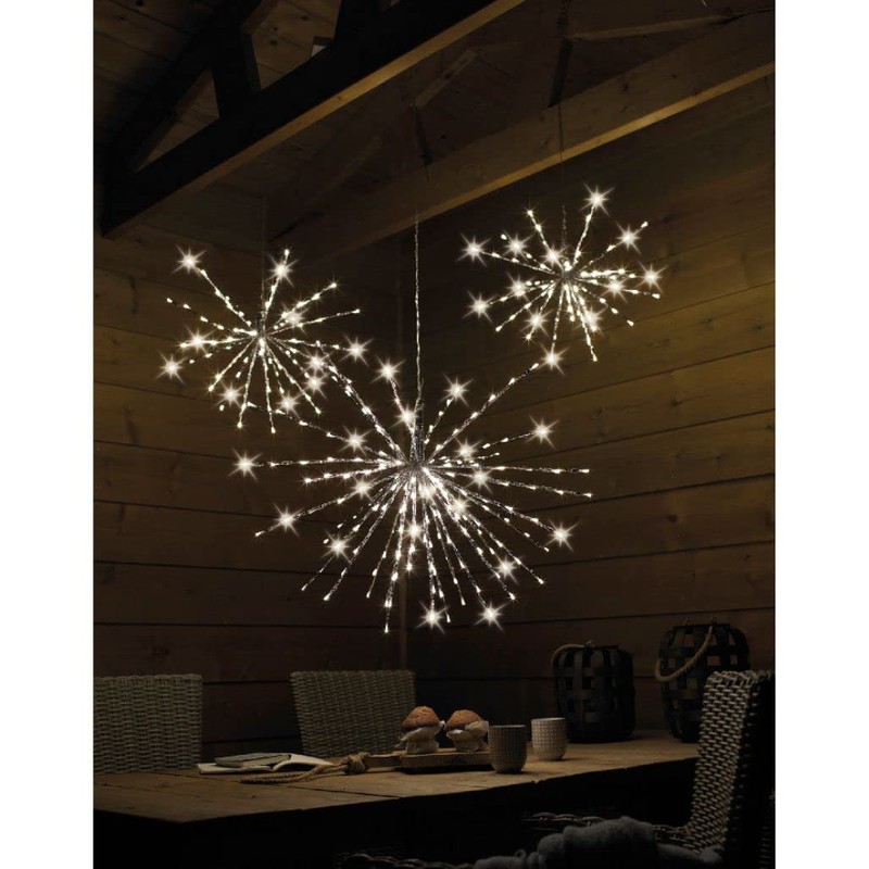 Lumineo 17.7 Inch 60 Warm White LED Flashing Polestar, Battery