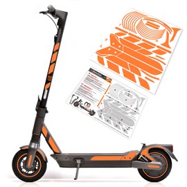 m2medien Sticker Set/Sticker Set Suitable for Segway Ninebot MAX G2D E-Scooter - 46 Pieces on 35 x 40 cm Sheet (Orange Reflective)