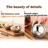 TDYBASE 304 Stainless Steel Modern Oval Serving Bowl, Fruit, Salad,