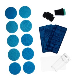 Vaguelly 13pcs DIY Nail Stamping Plates Creative Manicure Templates for Unique Nail Art Designs Durable and Rustproof Stencils for Home Salon Use