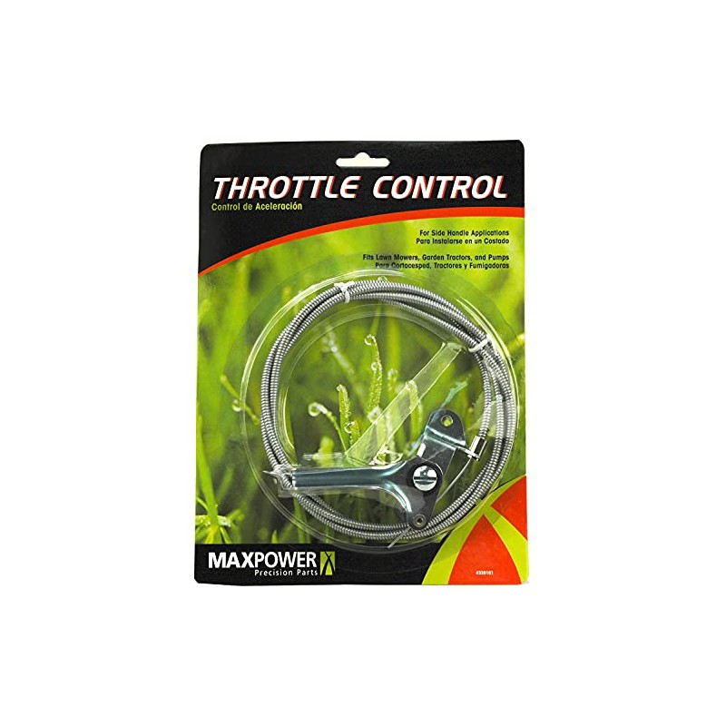 MaxPower 339161 Universal Throttle Control, Side Mount, Silver