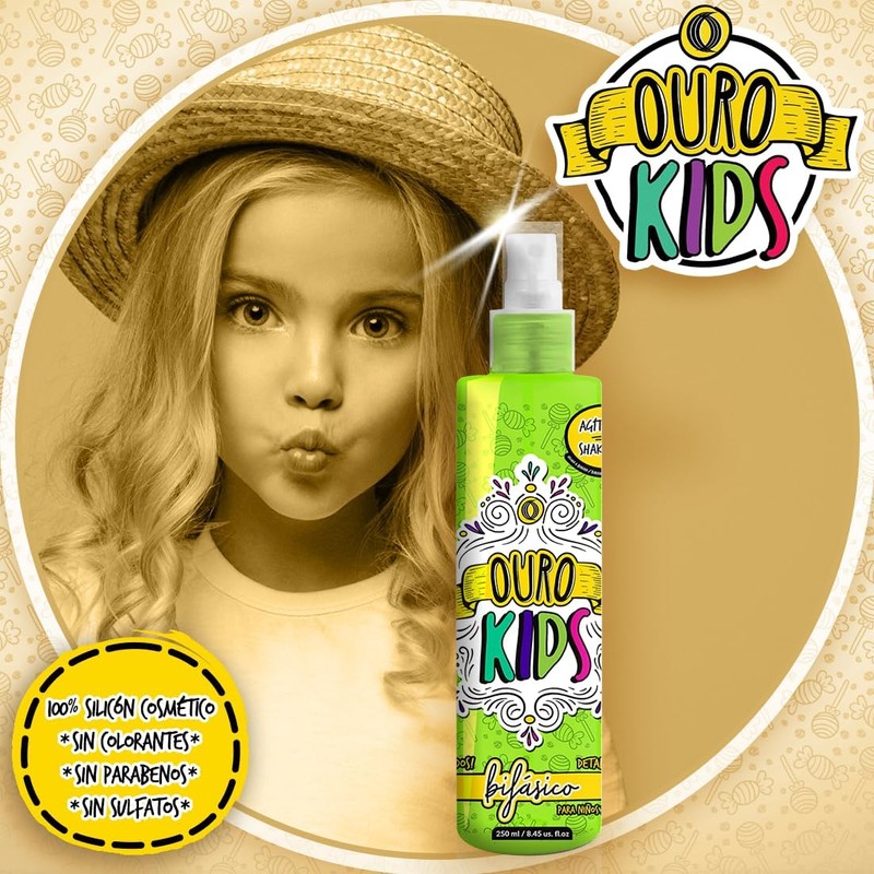 Ouro Tratamiento Bifasico Desenredante para Niños 240 ml
