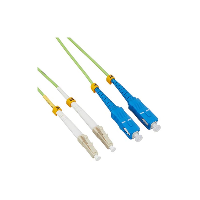 Elecom OC-LCSC5/2 Multimode 1G LC-SC 2m Fiber Optic Cable