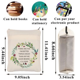 PLITI There are Far, Far Better Things Ahead Than Any We Leave Behind Inspirational Quote Book Sleeve Narnia Fans Gift (far Better Things BSCA)
