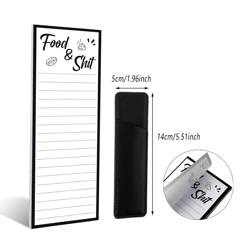 AIMALL 4 PCS Magnetic Notepad for Refrigerator – Tear-Off Memo