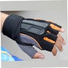 Kisangel 2 Pairs Grip Strength Half-Finger Gloves Wrist Straps Men's