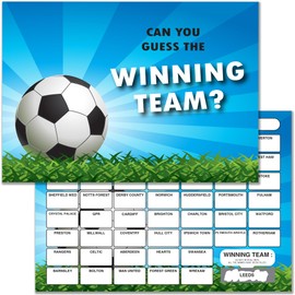 10 x Football Team Fundraising Scratch Cards. A5 Cards with 52 Squares to Raise Money for Charity