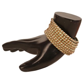 New! Touchstone Silk Thread Bangle Collection Indian Bollywood Hand Woven Silk Thread Pista Color Rhinestone Designer Jewelry M-Large Bracelets Bangle Set of 8 for Women