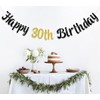 Happy 30th Birthday Banner, 30 & Fabulous, 30 Flirty &