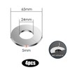 BRIOTA 4 pieces heating pipe rosette, stainless steel pipe cover,