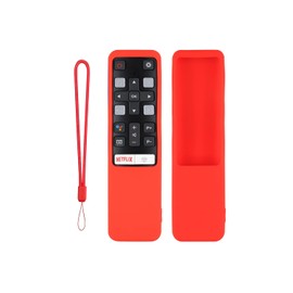 CONTROL EXPERT Funda para Control TCL RC802V Case Silicon Smart TV Protector (Rojo)