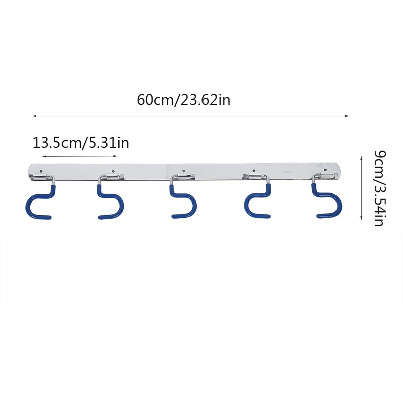 Hooks Stainless Steel Coat Hat Holder Clothes Rack Hook Wall