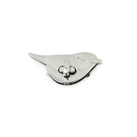 2 Sets Bird Purses Twist Lock Clutches Closures for DIY Bag Making (Silver)