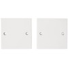 Merriway BH02676 (2 Pcs) Single Electrical Cover Du mmy Plate,