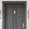 XFORT Door Knocker Polished Chrome, Victorian Urn Door Knockers for