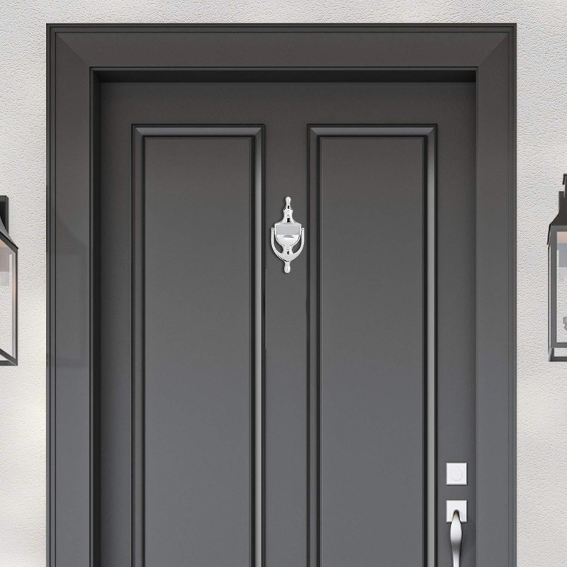 XFORT Door Knocker Polished Chrome, Victorian Urn Door Knockers for