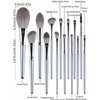 HealthyMoov Schönheits-Set in Silbergrau mit Make-up-Pinseln (26-teilig), darunter 14 Pinsel