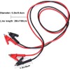 2 x Crocodile Clip Test Leads, Double-Sided Crocodile Wire Cable