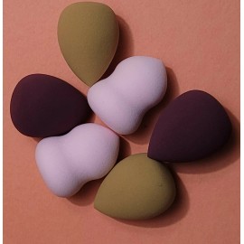 Shinee Makeup Blender Beauty Sponge Set 6pcs- Multi-color