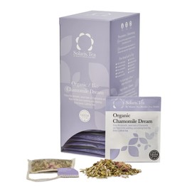 Solaris Tea - Organic Chamomile Dream | 100% Organic Whole Leaf Tea | Certified Vegan | 40x Biodegradable Stitched Teabags, (1 x 60 g)