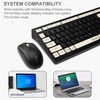 Wireless Keyboard and Mouse Combo, Reccazr 2.4G Full-Sized Keyboard and