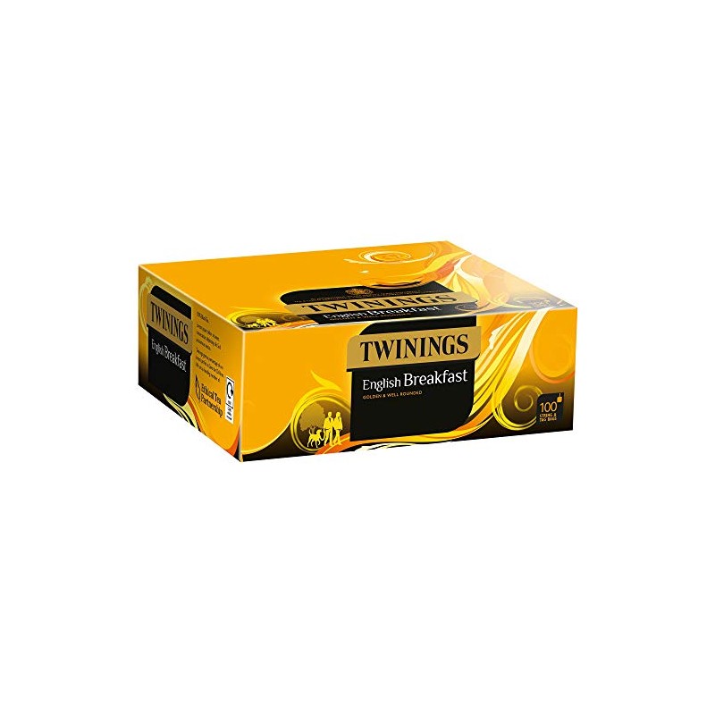 Twinings English Breakfast String and Tag Pack of 100