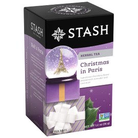 Stash Tea Christmas in Paris Herbal Tea - Non-GMO Project Verified Premium Tea with No Artificial Ingredients, 18 Count (Pack of 6) - 108 Bags Total