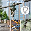 sourcing map Rope Thimble 3/16"(4mm) Diameter M4 Stainless Steel Wire