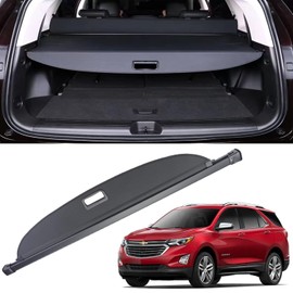 MUCO New Cargo Cover for GMC Terrain Chevy Equinox 2018 2019 2020 2021 2022 2023 Black Rear Trunk Shade Luggage Security Cover