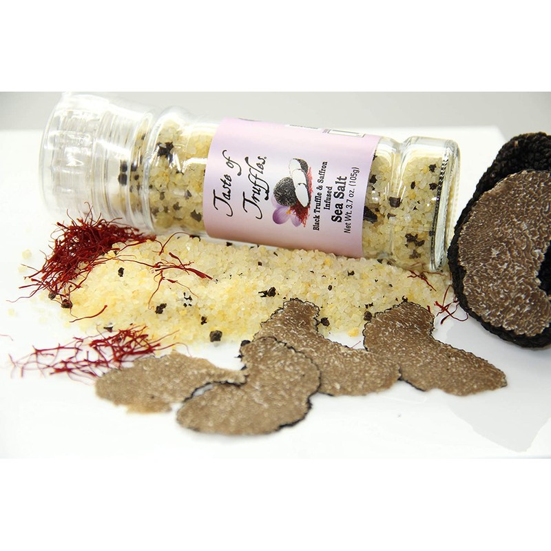 Black Truffle and Saffron Sea Salt | wt 3.7 oz
