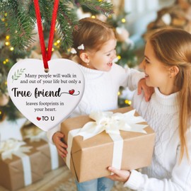 Friendship Gifts for Women, Best Friends Ornament Gifts for Women, Friends Christmas Ornaments, A True Friend Ornament, Friends Christmas Ornaments Gifts 2024