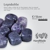 SUBSH Lepidolite Tumbled Stones and Crystals Bulk - Healing Stones