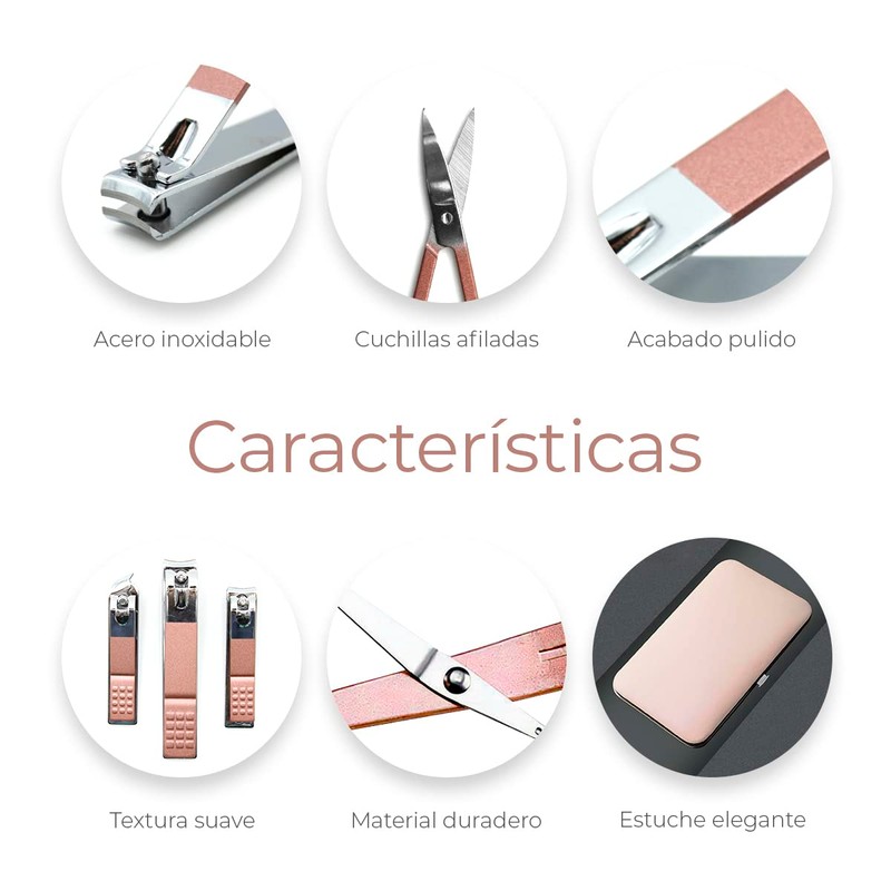 Raganet, Set De Manicure y Pedicure, Cortaúñas, Para Pies y