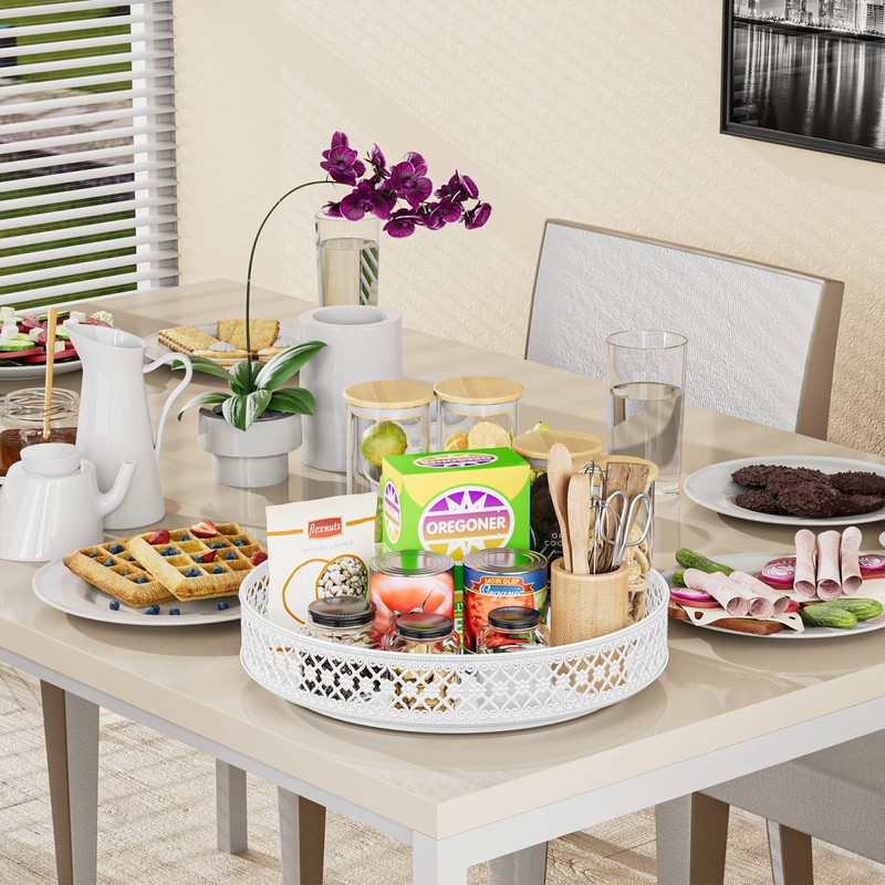 Ovicar Lazy Susan Turntable Organizer - 13 inch Rotating Spice