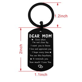 LGQDYMZ Mother's Day Gifts from Daughter Son for Mom - Mom Birthday Christmas Keychain Gifts, Mommy Mother Keyring