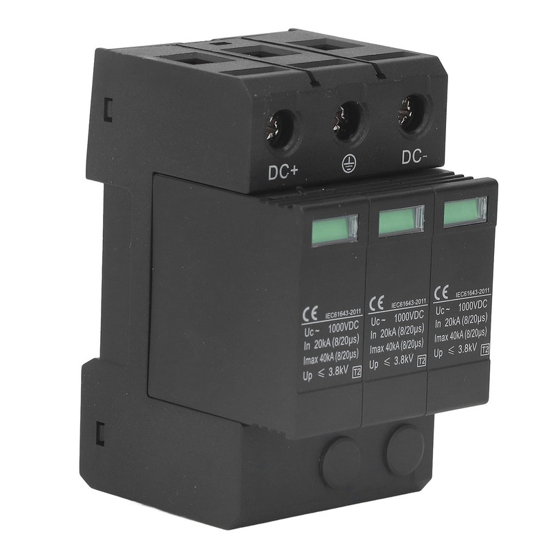 DC Surge Protector 40KV 3P Quick Response Flame Retardant Modular