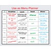 Meal Planner Whiteboard by DF Creations - Magnetic Weekly White